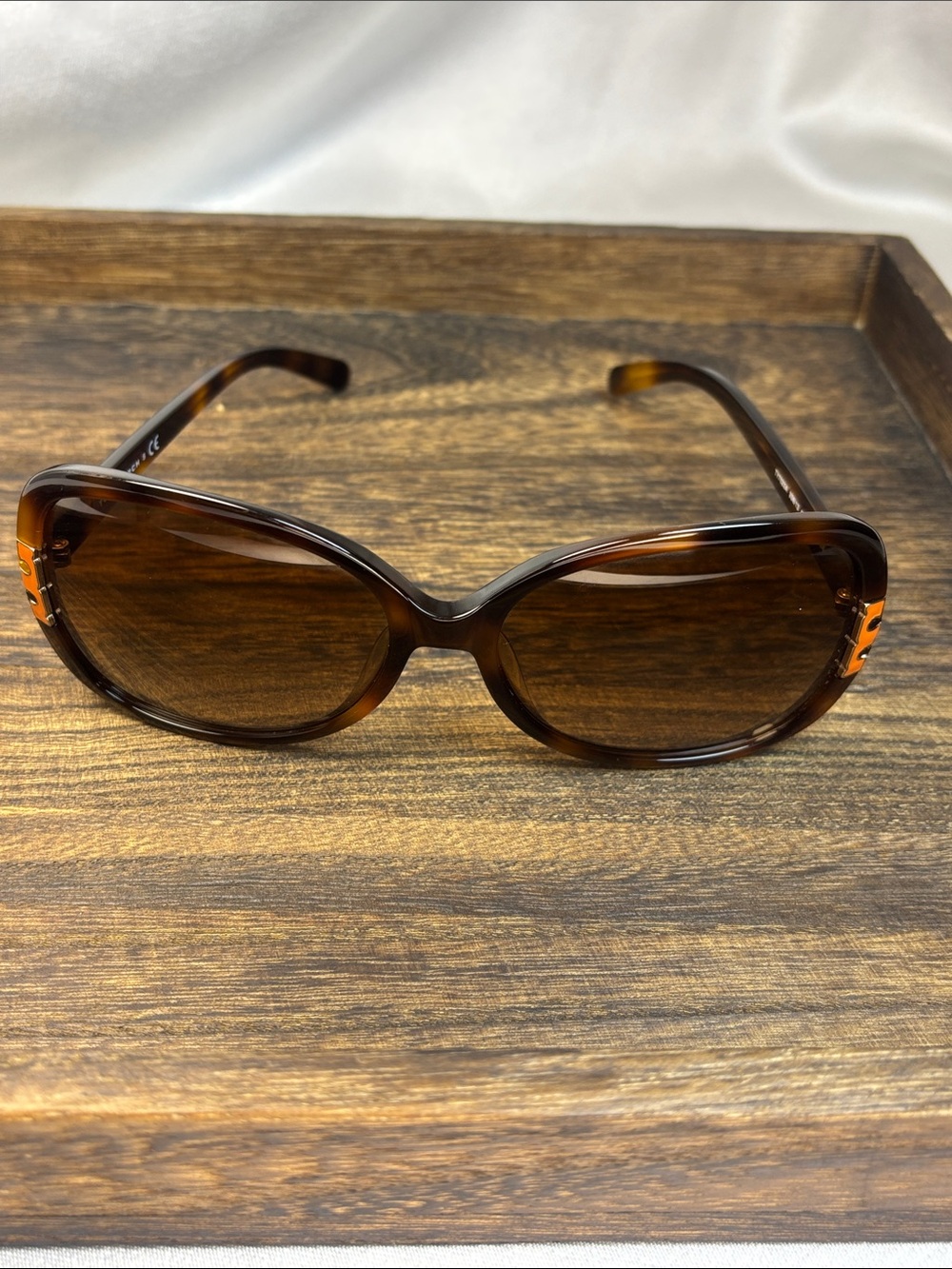Tory Burch Women's Classic Oversized Tortoiseshell Sunglasses